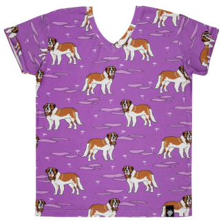 Raspberry Republic Adult T-Shirt - Saint Bernard Purple