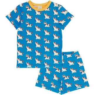 Maxomorra Short Sleeved Pyjamas in Tales Unicorn (Size 98/104 Only)