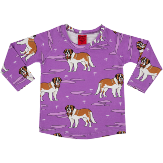Raspberry Republic Long Sleeved T-Shirt - Saint Bernard Purple (Size 128/134 Only)