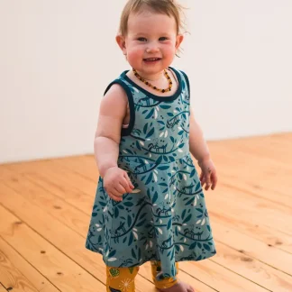 Merle Organic Sleeveless Dress - Mantises