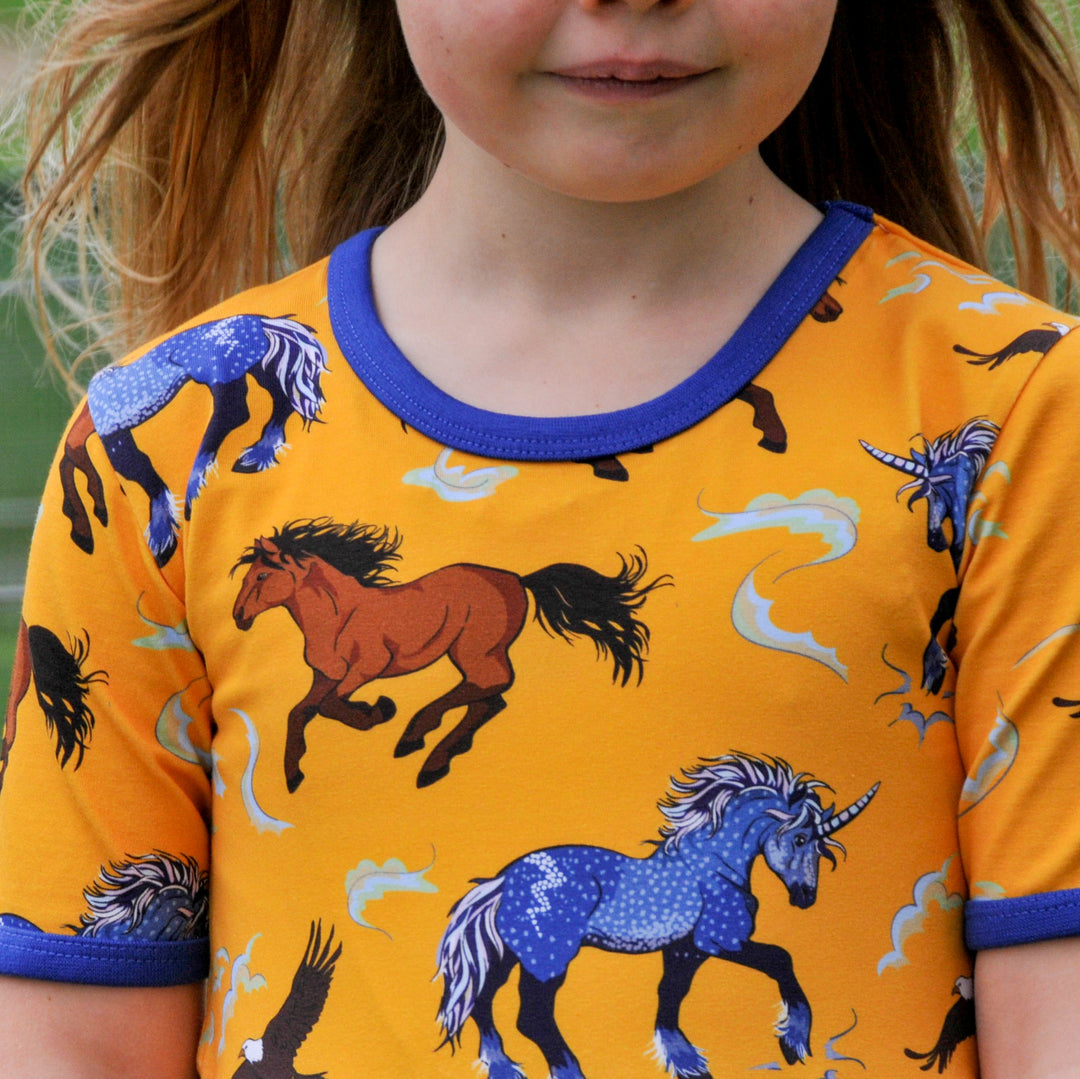 Coddi & Womple Storm Leader of the Wild Herd Short Sleeved Twirl Dress (2 years only) - Image 8