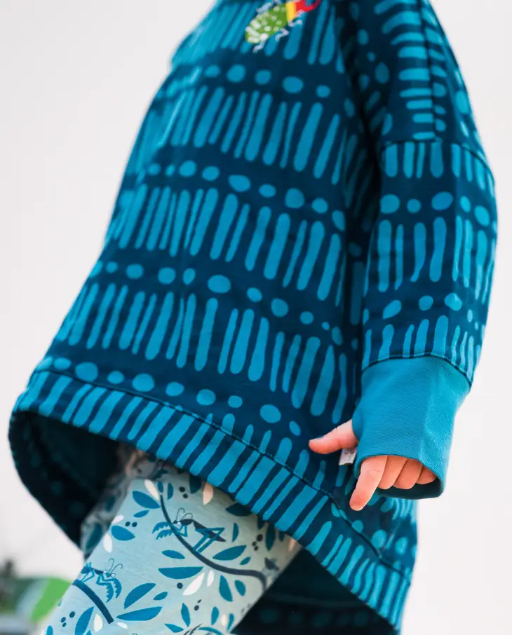 Merle Organic Oversized Box Sweatshirt - Stag Beetle - Image 4