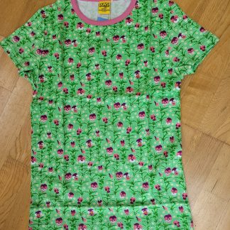 Duns Short Sleeved Top in Viola Spring Bouquet