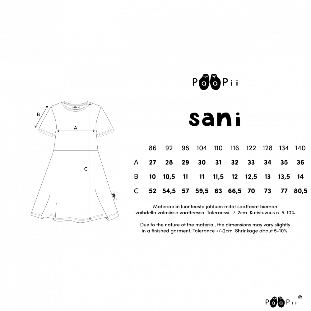 Paapii Sani Dress in Kerttu Ladybird Light Pink - Image 9