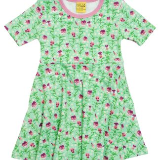 Duns Short Sleeved Skater Dress in Viola Spring Bouquet