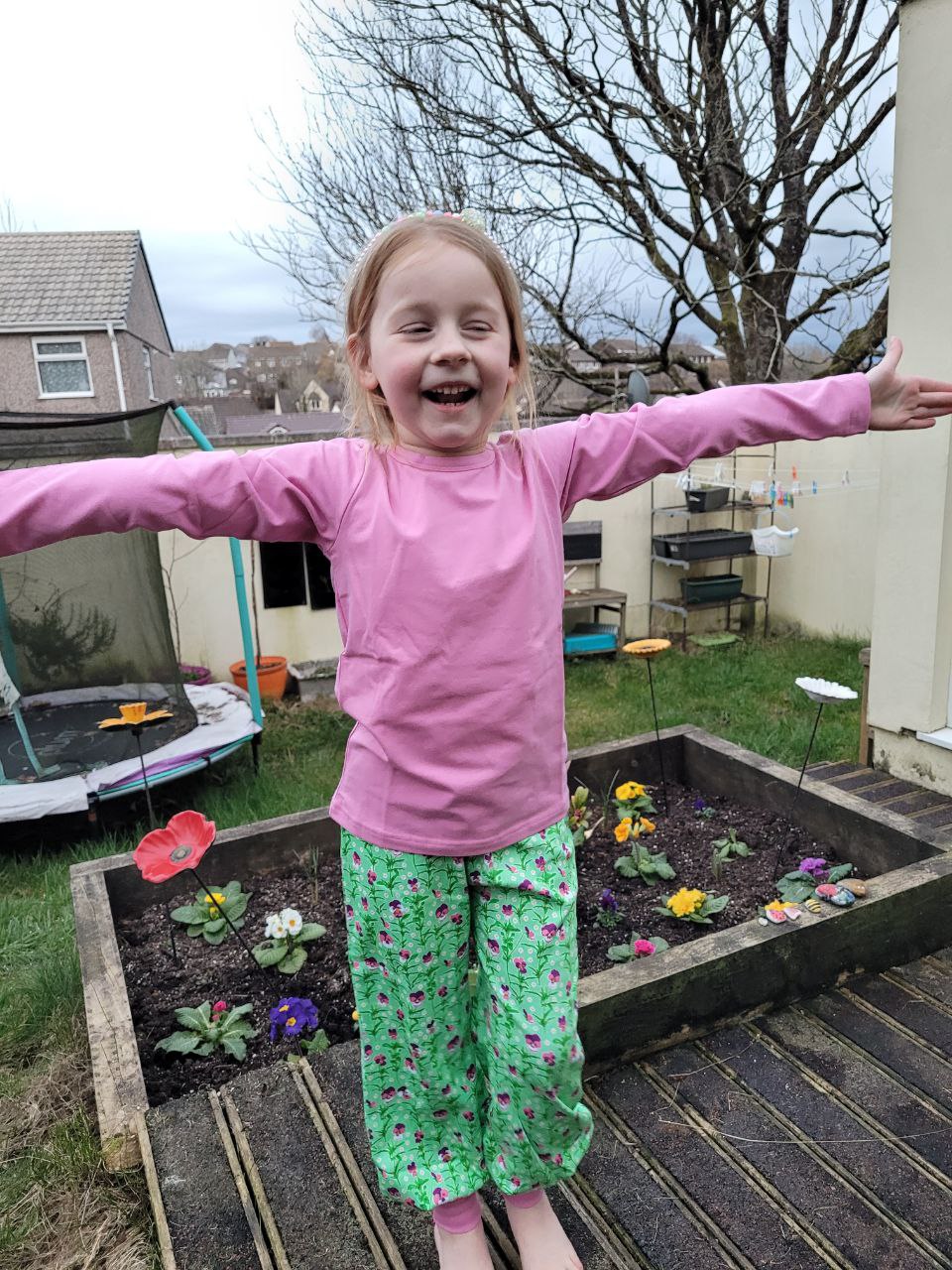 Duns Baggy Pants in Viola Spring Bouquet - Image 4