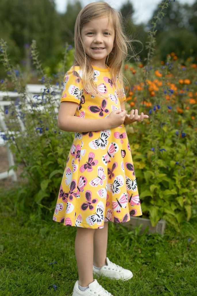 Paapii Sani Dress in Butterfly Sun Pink - Image 7