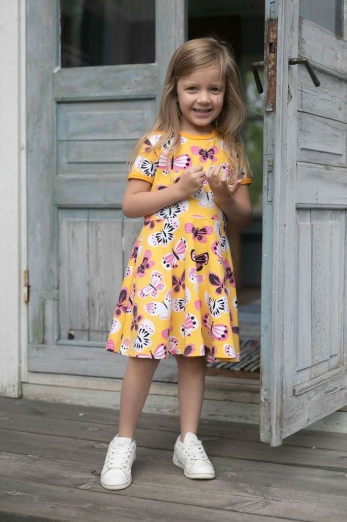 Paapii Sani Dress in Butterfly Sun Pink - Image 5