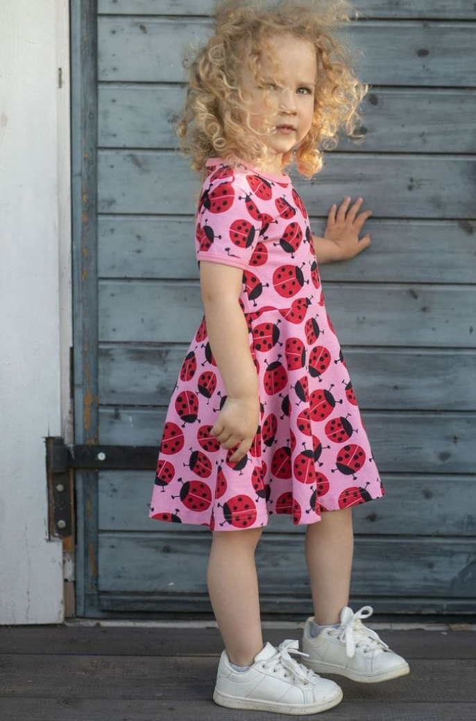 Paapii Sani Dress in Kerttu Ladybird Light Pink - Image 8