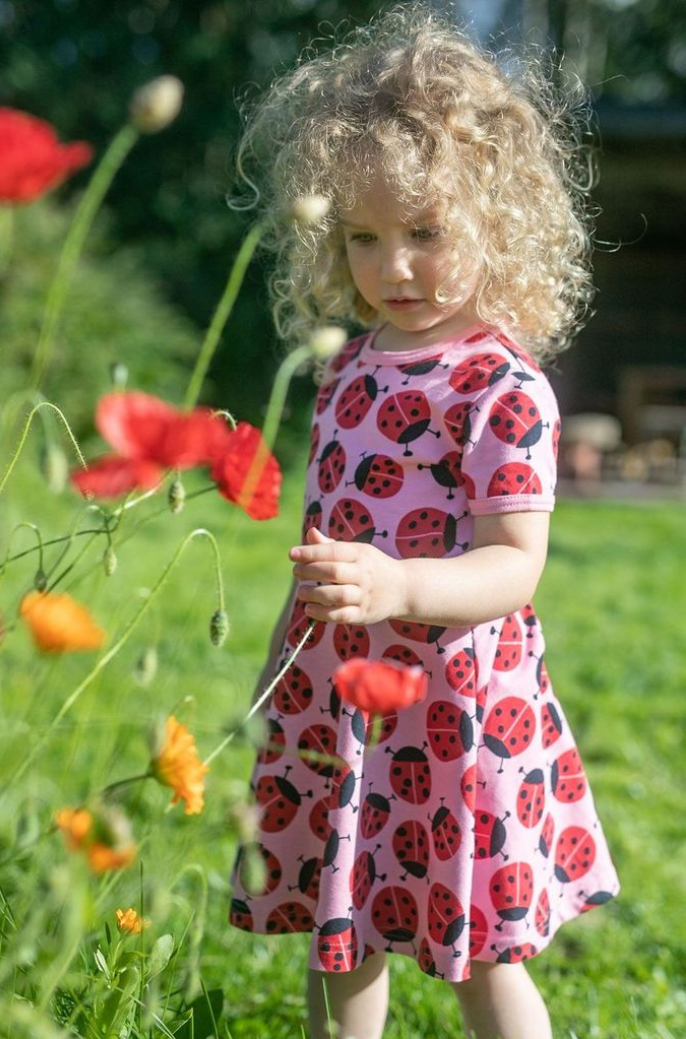 Paapii Sani Dress in Kerttu Ladybird Light Pink - Image 7