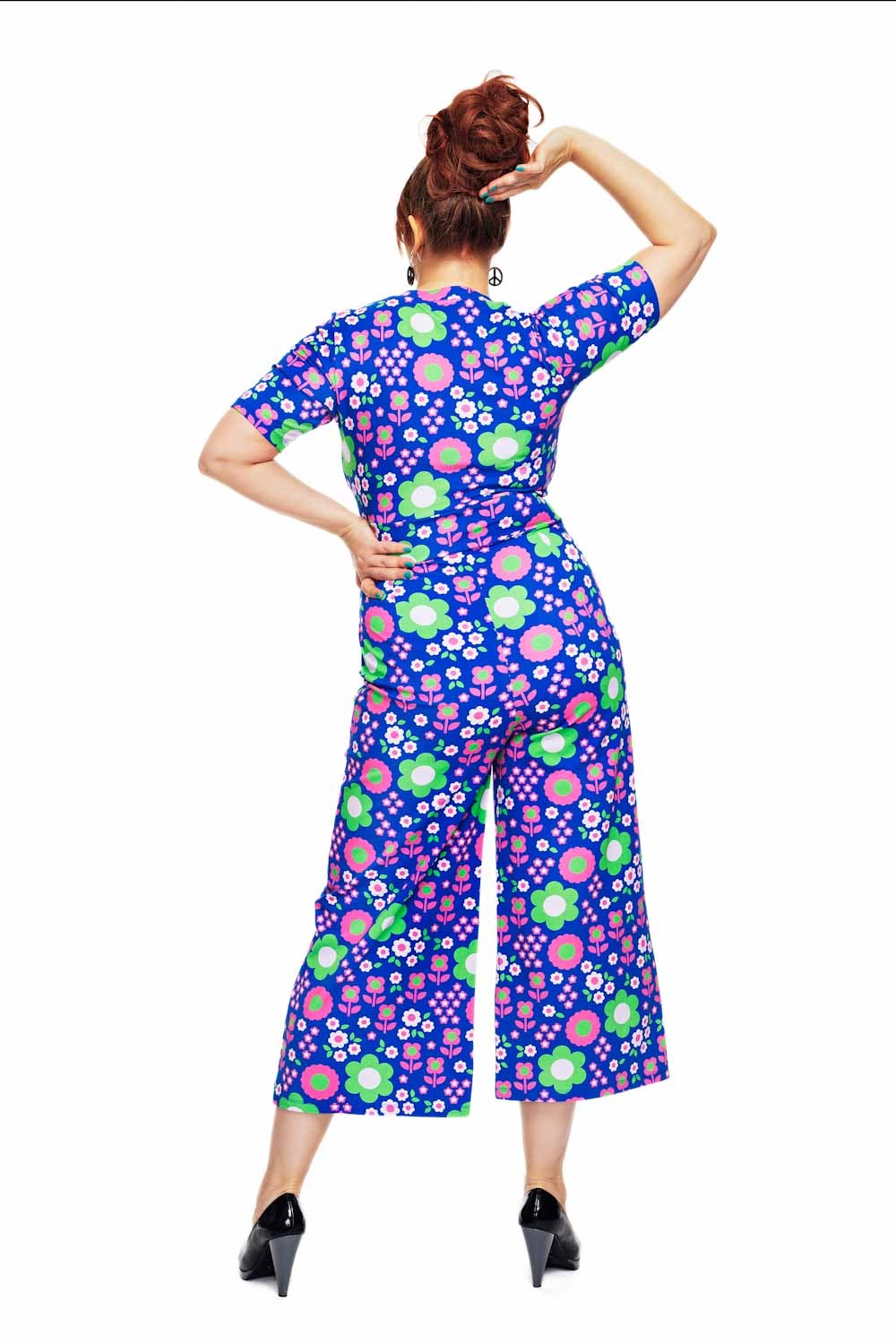 Cissi och Selma Britta Jumpsuit in Daisy Bla - Image 3