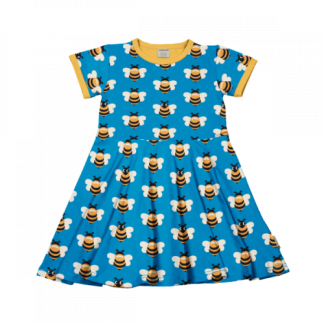 Maxomorra Short Sleeved Circle Dress in Picnic Bee (Size 122/128 only)