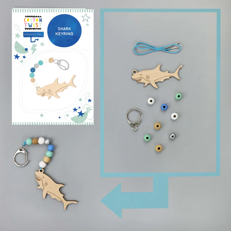 Cotton Twist - Make Your Own Shark Keyring - Image 3