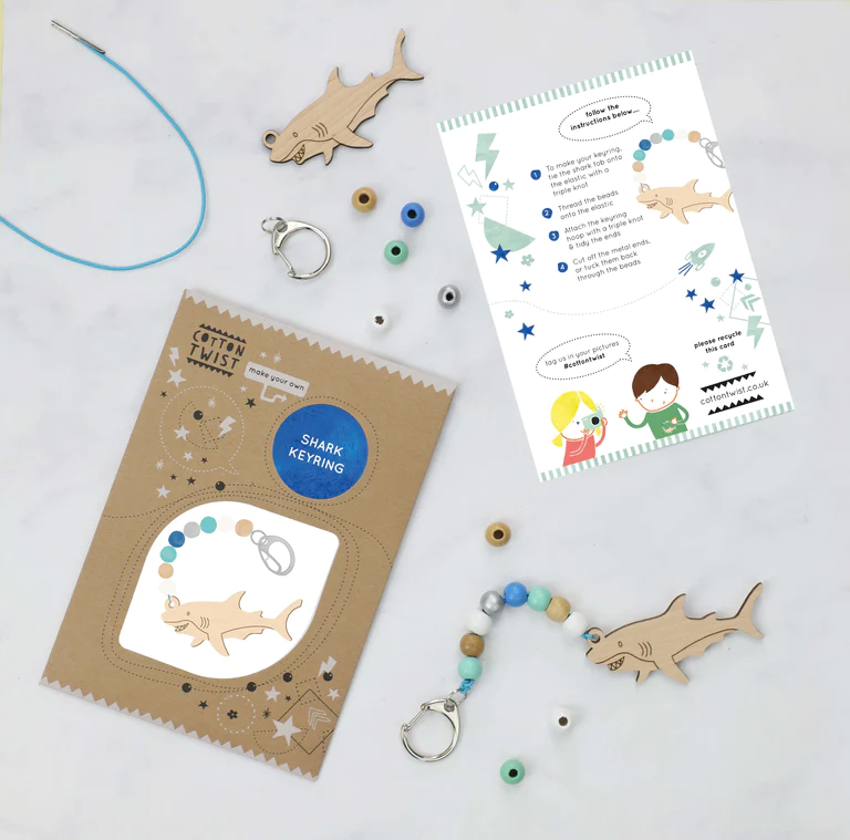 Cotton Twist - Make Your Own Shark Keyring - Image 5