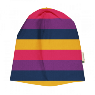 Maxomorra Sweat Hat in Purple Stripes (Only 12 Years +)