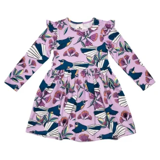Mullido Lilac Fantail Dress