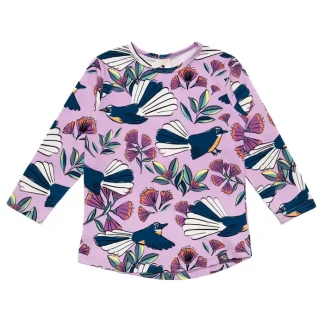 Mullido Lilac Fantail Long Sleeved Top