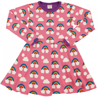 Maxomorra LS Circle Dress in Rainbow