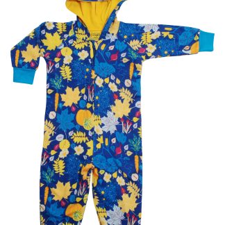 Duns Hood Suit in Fall Flowers Blue