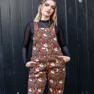 Run & Fly Halloween: Frog Party Stretch Twill Dungarees