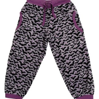 Duns Velour Pants in Bats Amethyst Orchid