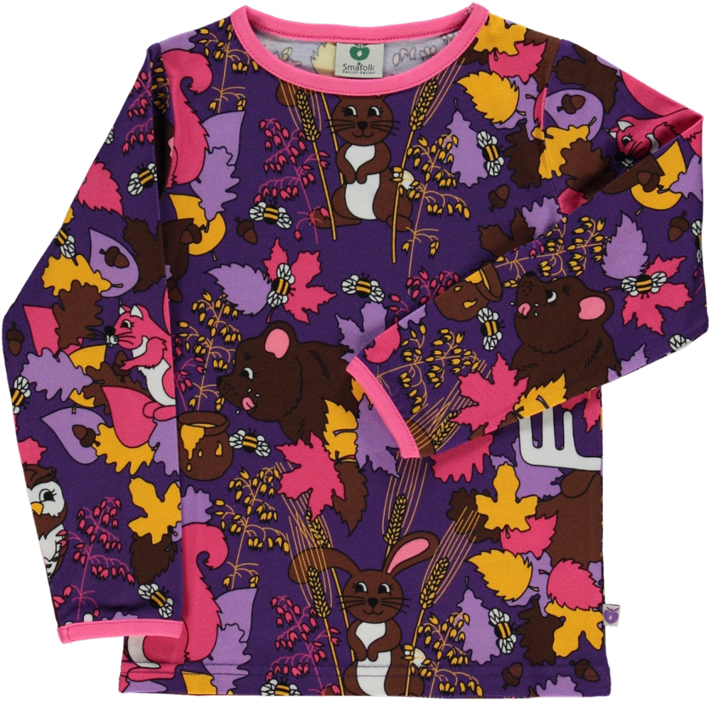 Småfolk Long Sleeved T-Shirt with Forest Animals