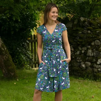 Piccalilly Adult Wrap Dress - Unicorn