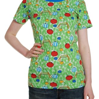 Duns Adult Short Sleeved Top in Christmas Bauble