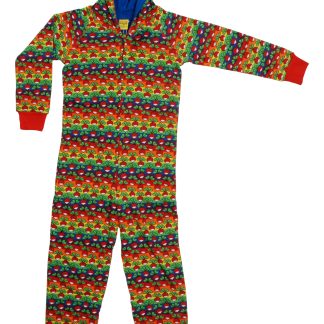 Duns Hood Suit in Radish Stripe Bold (Rainbow Radish)