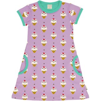 Maxomorra Ice-Cream Short Sleeved Dress (Size 122/128 Only)
