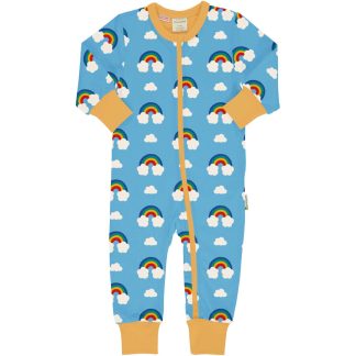 Maxomorra Rainbow Print Romper Suit