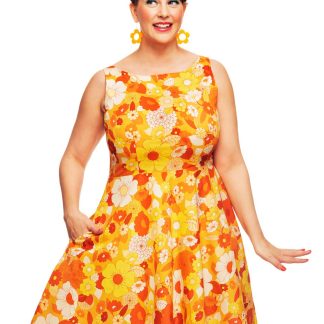 Cissi och Selma Saga Dress Dag Orange