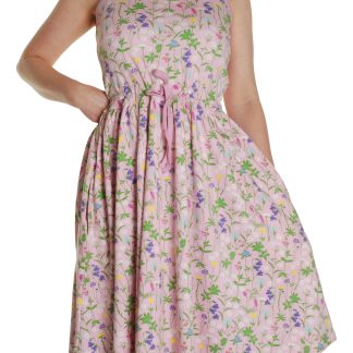 Duns Adult Twirly Dress in Wild Flowers Pink