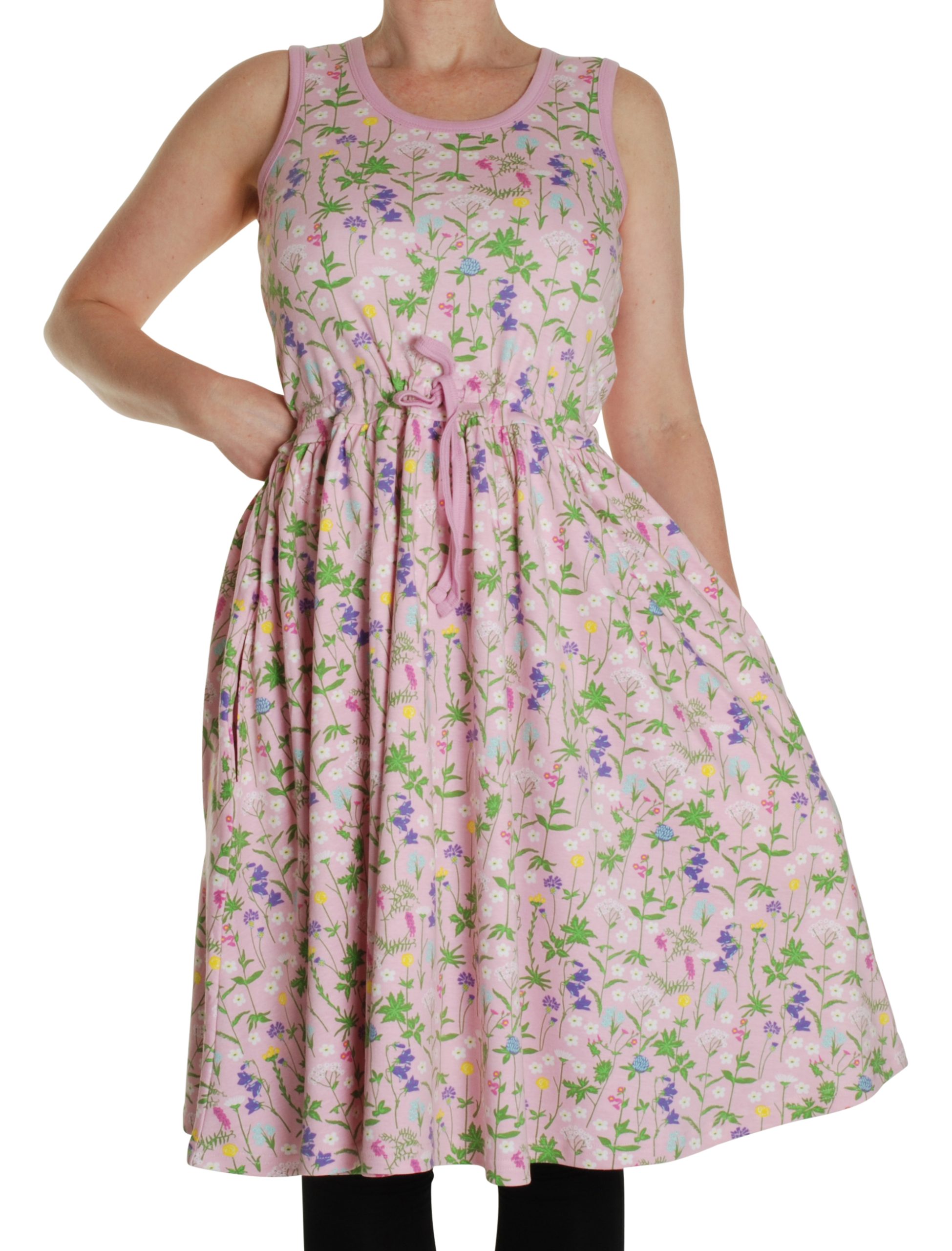 Duns Adult Twirly Dress in Wild Flowers Pink