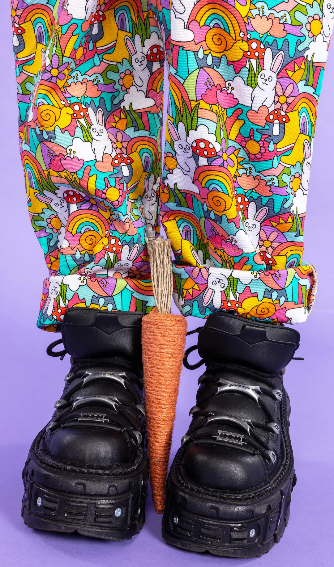 Run & Fly Some Bunny Loves You Stretch Twill Dungarees - Image 8