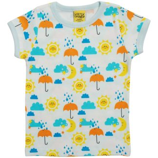 Duns Short Sleeved Top in Sun and Rain