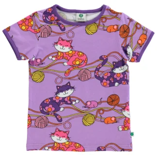 Småfolk Short Sleeved T-shirt with Cats