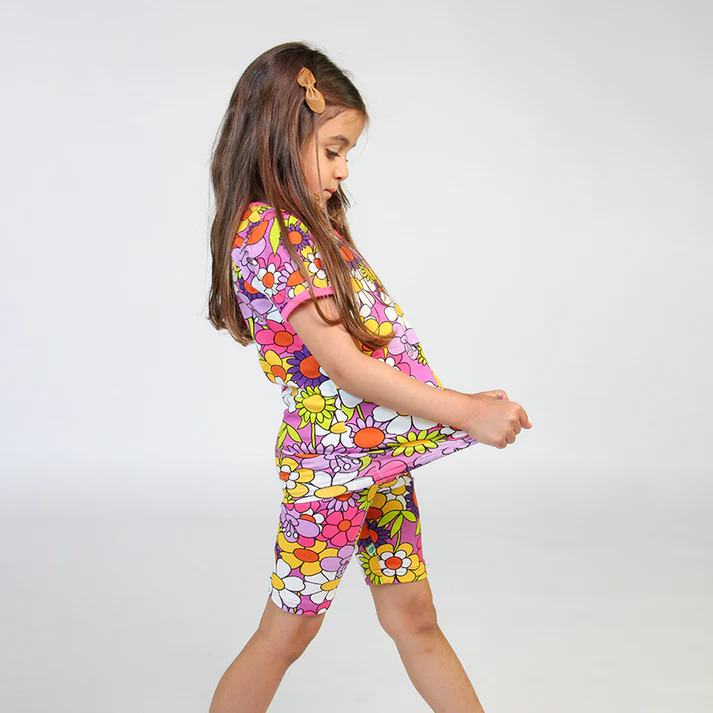 Småfolk Cycling Shorts with Flowers - Image 3