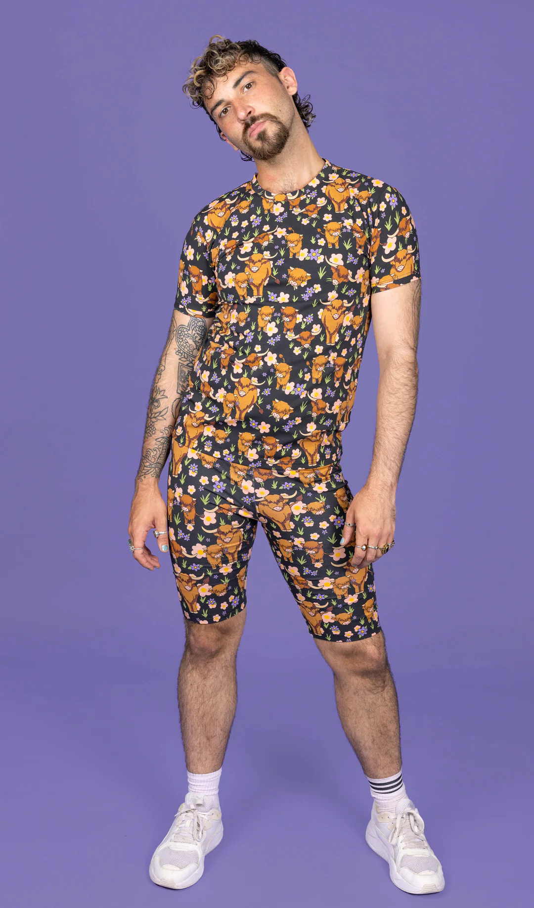 Run & Fly Highland Cows Cycle Shorts - Image 5