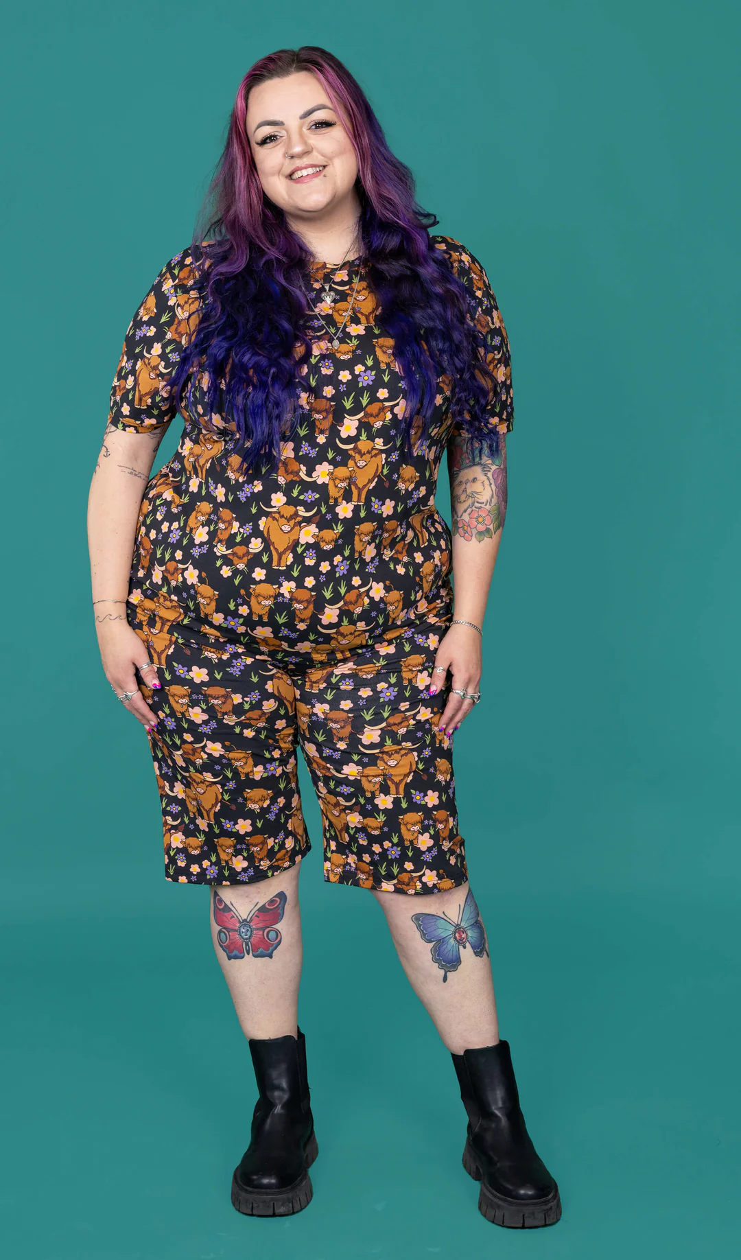 Run & Fly Highland Cows Cycle Shorts - Image 3