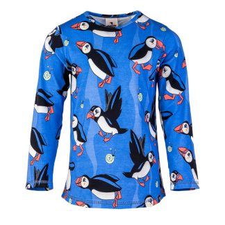Mullido Puffin Long Sleeved Top in Blue