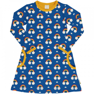 Maxomorra Rainbow Long Sleeved Dress