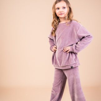 Mullido Velvet Sweatshirt in Dusty Rose