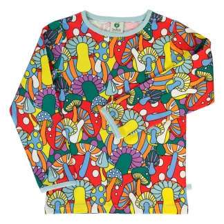 Smafolk Long Sleeved Top with Mushrooms
