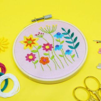 Meadow Flower Embroidery Kit