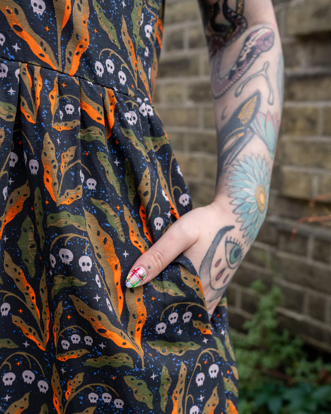 Run & Fly Poison and Plants Smock Dress - Image 5