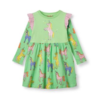 Smafolk Dress With Unicorns