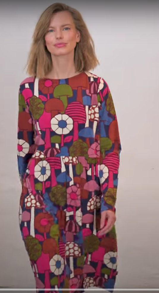 Danefae Danepoppy LS Modal Dress Dark Navy Mykologi (Small Only) - Image 10