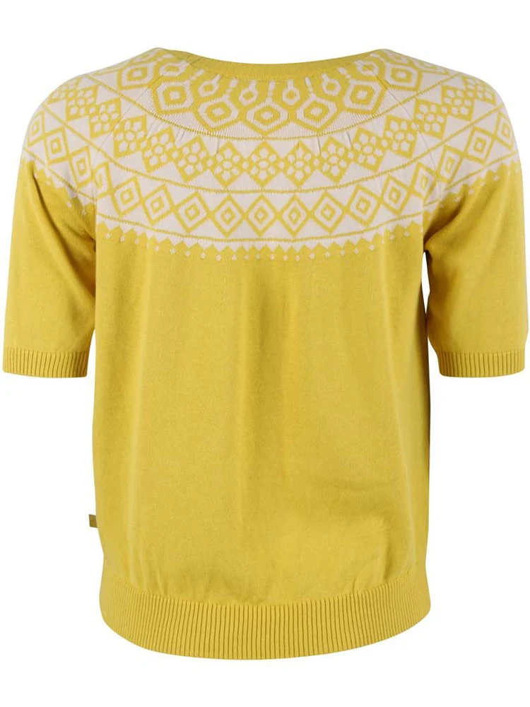 Danefae Danehope Cotton Knit Sweater Tee Faded Yellow (Small Only) - Image 3