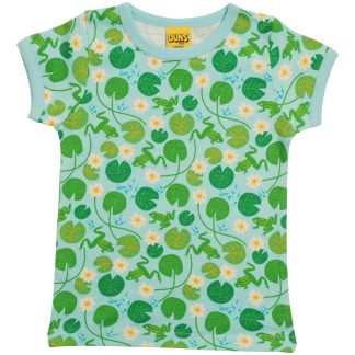 Duns Short Sleeved Top in Water Lillies